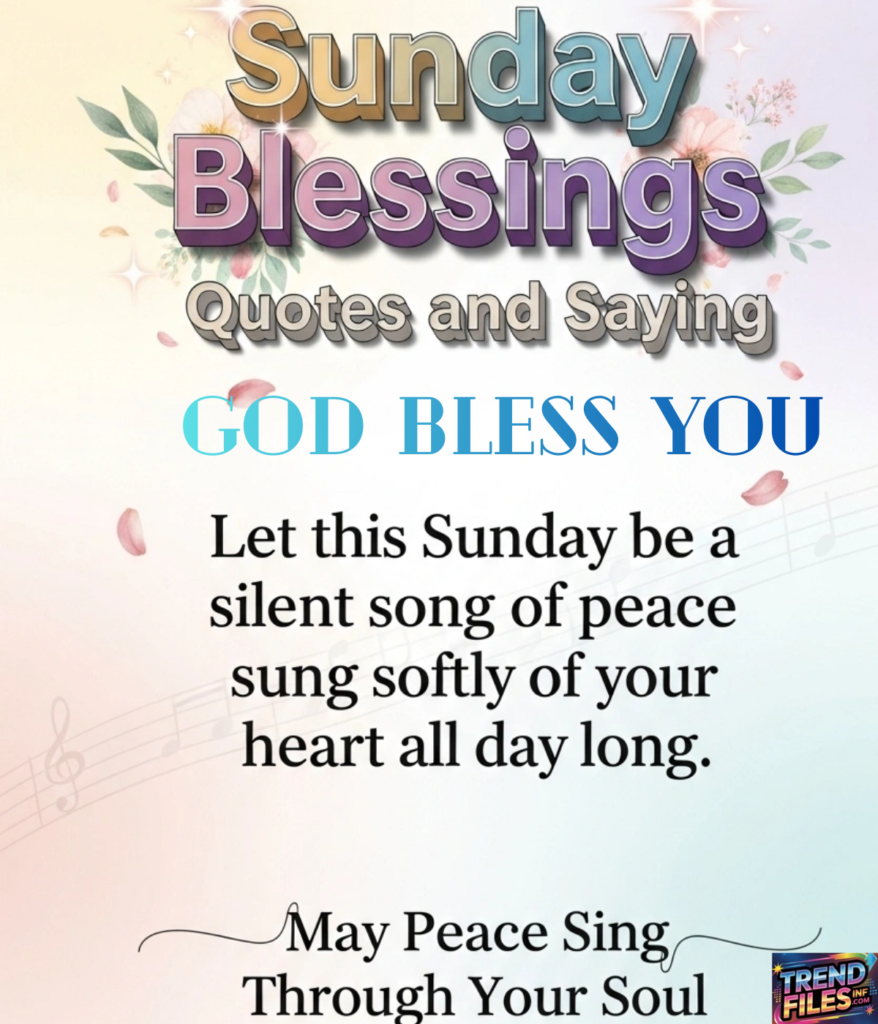 Sunday Blessings Quotes