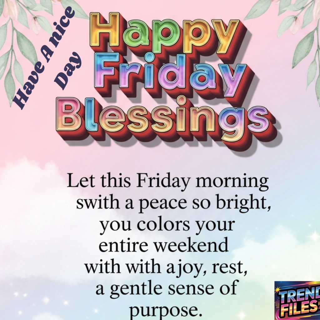 Happy Friday Blessings Images
