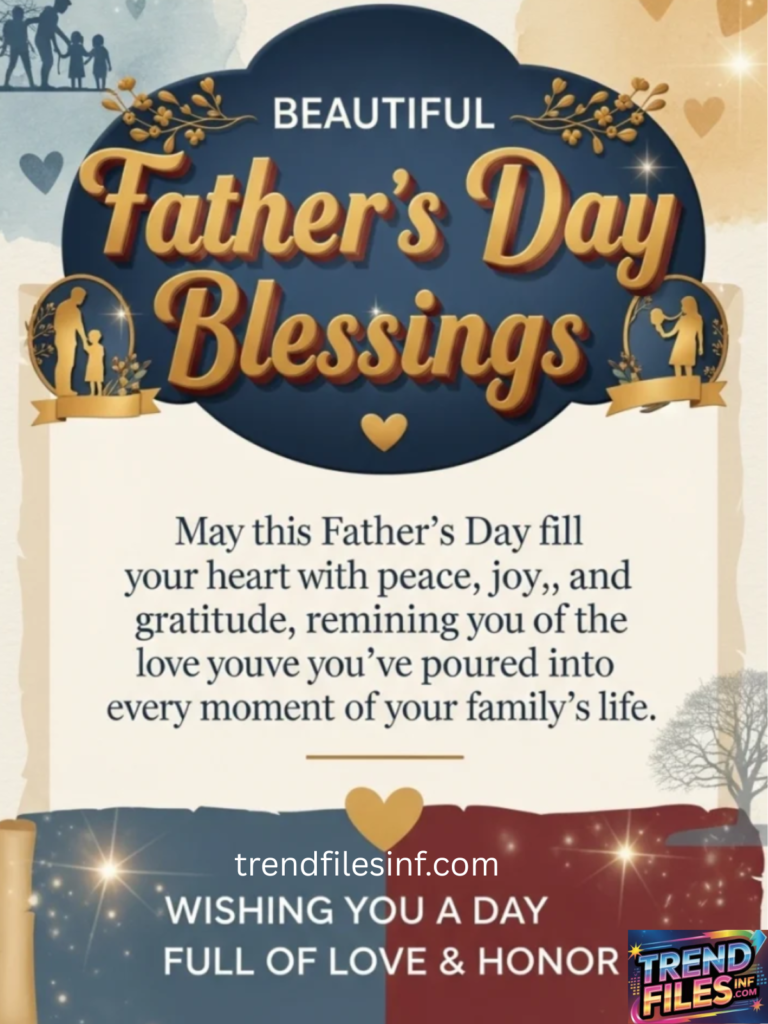 Beautiful Father’s Day Blessings