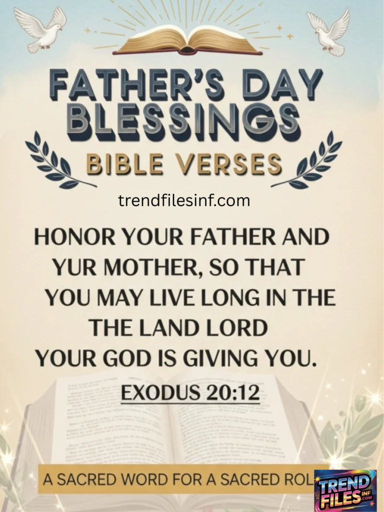 Father’s Day Blessings Bible Verses