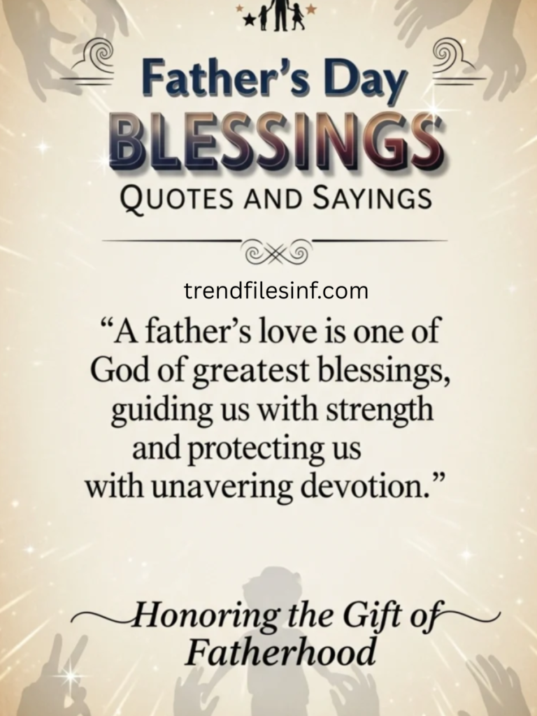 Father’s Day Blessings Quotes and Sayings