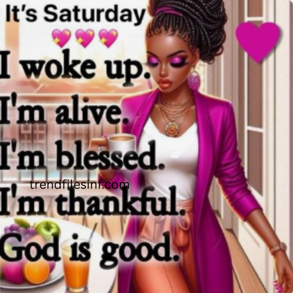 African American Inspirational Saturday Blessings