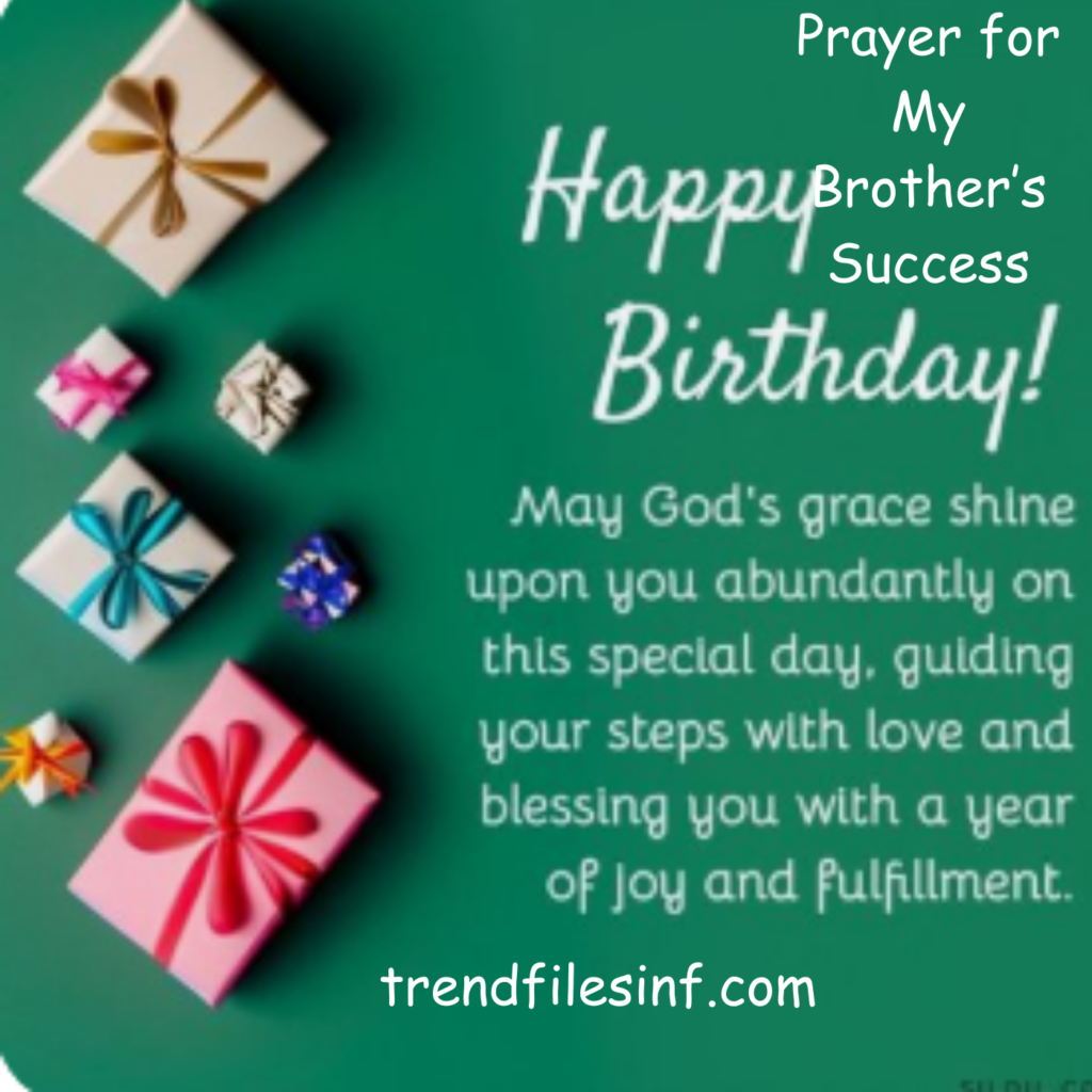 Prayer for My Brother’s Success