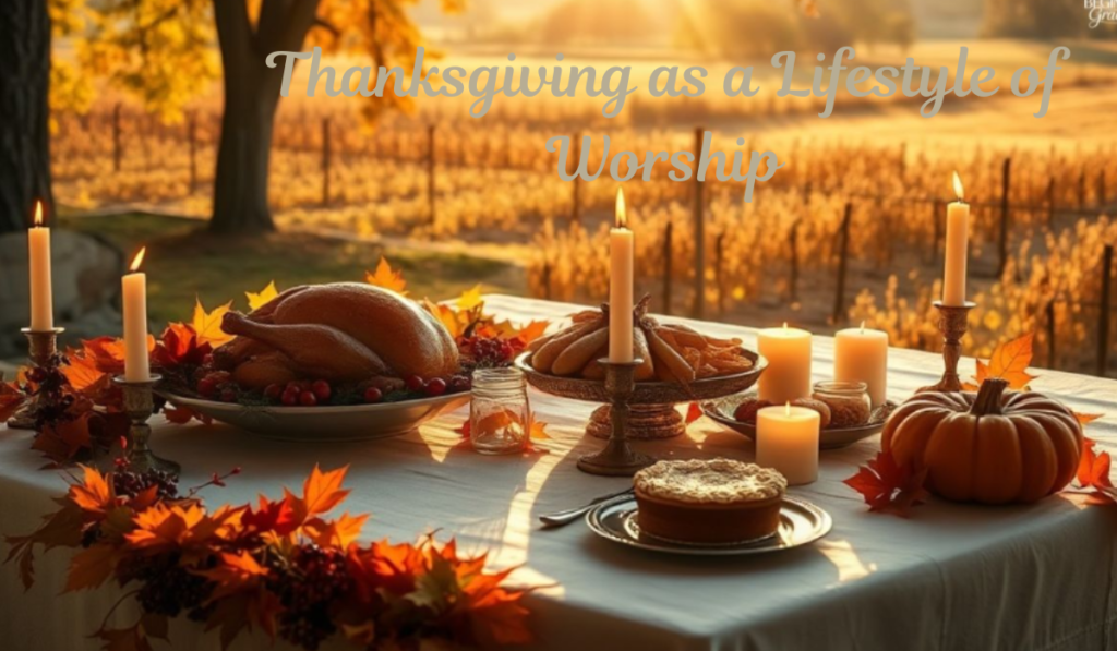 Thanksgiving as a Lifestyle of Worship