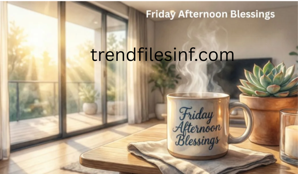 Friday Afternoon Blessings