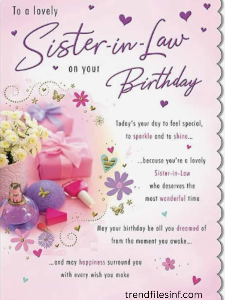 Birthday Messages to a Sister-in-law