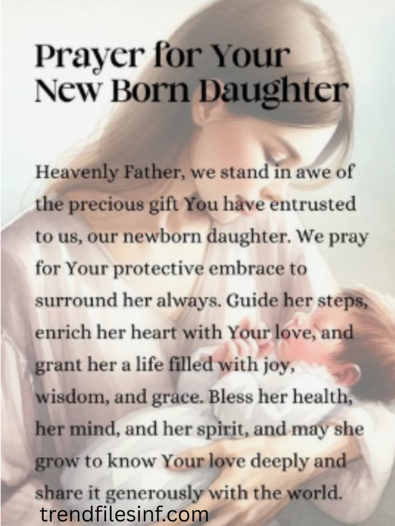 Prayer for Newborn Baby Girl