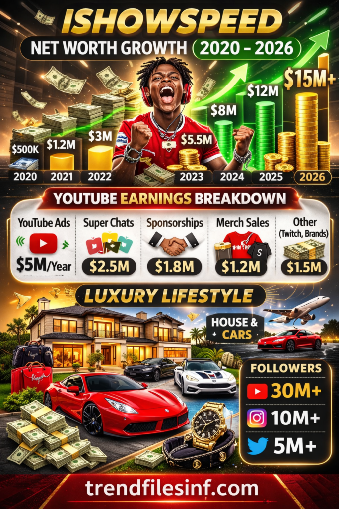 IShowSpeed Net Worth 2026