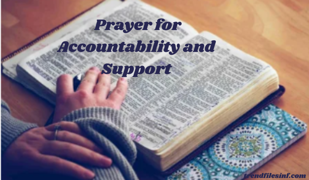  Prayer for Accountability and Support