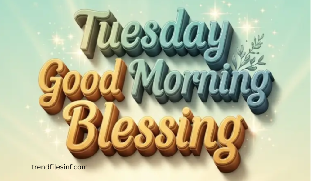 Tuesday Good Morning Blessing