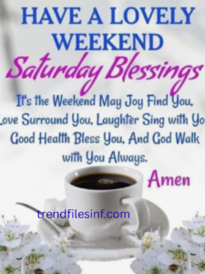 Positive Weekend Saturday Blessings